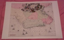 Seekarte der norwegischen Küste (1739) - Replikat