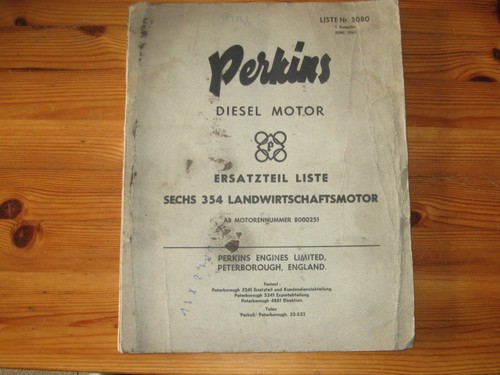 Ersatzteilliste perkins diesel - perkins,