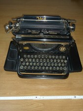 mechanische Schreibmaschine Ideal Seidel & Naumann Dresden Bakelit Filz Haube