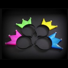 4 LED Haarreifen mit Krone in