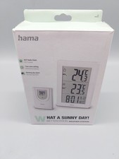 Hama 00186308 Innen Außen Thermometer Wetterstation EWS-3000 DCF-Uhr #KT9365X