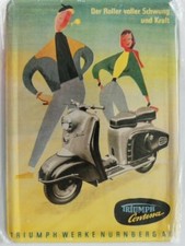 Blechschild Triumph Werken Nürnberg A. G. 10 x 14 cm
