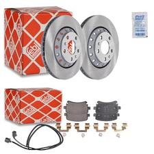 2x Febi Bremsscheiben Ø310mm + Bremsbeläge hinten passend für VW Phaeton 3.0 V6