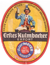 Sehr alte deutsche Bieretikett