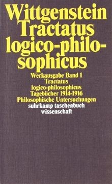 Werkausgabe band tractatus - werkausgabe,, 1: