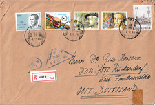 DDR Brief (24x16) aus Belgien m. Zoll und STASI-Spuren