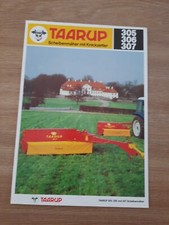 TAARUP Scheibenmäher Knickzetter 305 306 307 Schlepper Prospekt Technische Daten