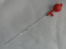 D&N Peleusball Pipettierball bis 25 ml Naturkautschuk, rot mit 3ml Brand Pipette