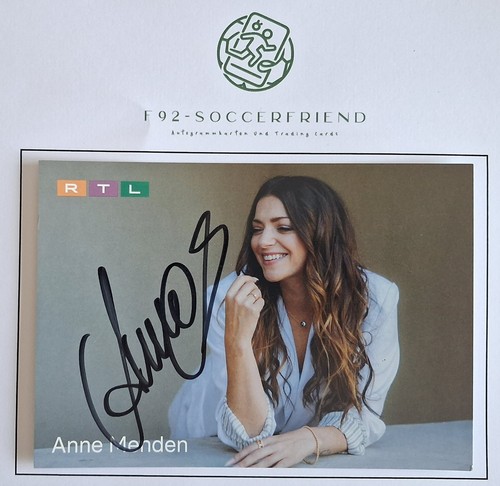 Anne menden autogrammkarte - anne, *