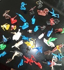 41 alten Figuren von Cowboy