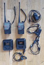 2x Baofeng UV-5RE Walki-Talkie 5W Full Kit Handfunkgerä, 1800mAh, UHF und VHF
