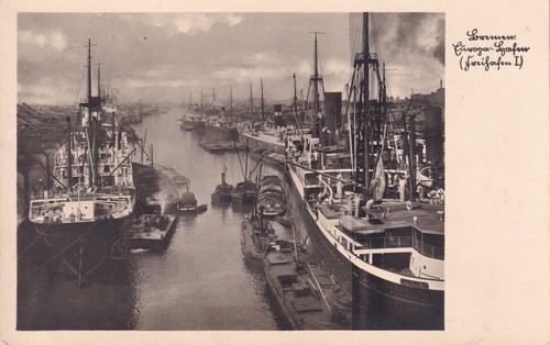 Postkarte bremen freihafen - postkarte, /