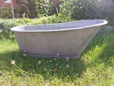 alte Zink Babybadewanne -
