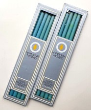 11 Stabkerzen Stearin türkis