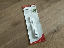 NEU Fensterriegel 2 teilig weiß Kunststoff Riegel Fenster Sicherheit Schutz