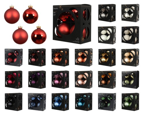 Weihnachtskugeln glas 10cm - 4,