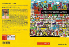 JAMES RIZZI - HAND-SIGNIERTES Briefmarkenmäppchen