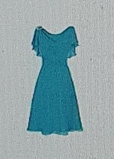 Abendkleid Cocktailkleid Hellblau Größe 46