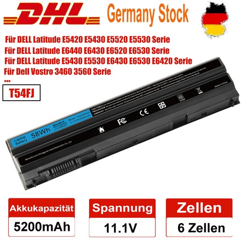 T54fj akku für dell latitude - akku,