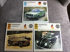 Atlas Verlag Auto-Sammelkarten VW Käfer Golf Schwimmwagen Oldtimer Youngtimer