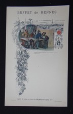 Leeres Menü BUFFET DE RENNES / BRETAGNE / Benediktiner Fécamp 5 Militär
