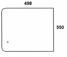 Seitenscheibe - Dieteg 280003135 - Kabine Verdeck. F/FP/FPK 8003 Serie Verdecke 