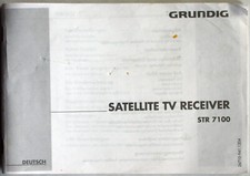 Bedienungsanleitung GRUNDIG SATELLITE TV RECEIVER STR 7100