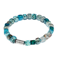 Ernstes Design Armband Edelstahl A541 Drachen Venen Achat Würfel edvita petit 