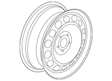 Genuine Volkswagen Wheel Steel