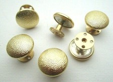 2x Bundeswehr Schraubknöpfe 17mm für Schulterklappen GOLD Uniform Gewinde Knopf