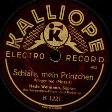 HEDE WEIMANN -SOPRAN- Schlafe, mein Prinzchen / Wiegenlied Schellackplatte S4601