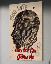 Tupac Leinwand Bild abstrakt