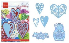 Präge- Stanzschablone Herz