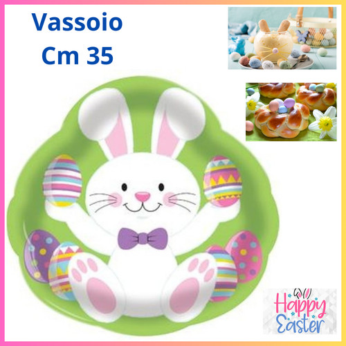 Osterdeko tablett vintage hase - tablett,