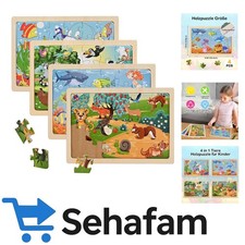 Sicheres Holzpuzzle für