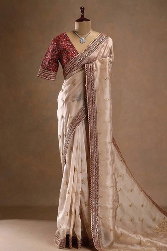 Damen banarasi soft silk - soft, saree