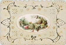 Karte mit Efeu im Jugendstil