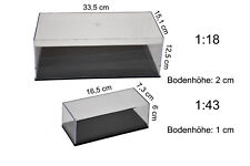 Vitrine Plexiglas Klarsichtbox Acryl Leervitrine Schaukasten Modelle 1:18 1:43