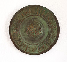 Bronze-Teller Fritz Nuss Ø 20