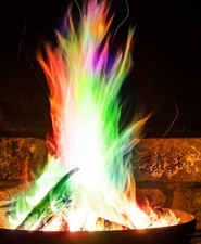 Magisches Pulver um Feuer zu