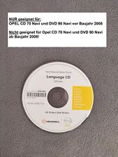 OPEL Sprachen Language CD für CD 70 Navi & DVD 90 Navi OPEL VOR BAUJAHR 2008