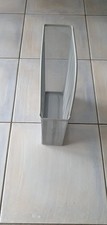 1 Stehsammler- Stehordner Zeitschriftensammler - Metall - Silber  31,5 x 8 x23,5