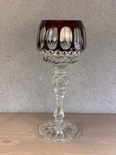 25,5 cm Pokal Weinglas Barthmann Überfang Kristallglas – rubinrot,