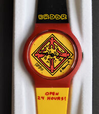 KEITH HARING "1990" BRDDR - open 24 hours watch  neuwertig Sammleruhr