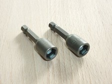 Stecknuss Bits mit Magnet 8mm 2er Set Nuss Steckschlüssel für Akkuschrauber