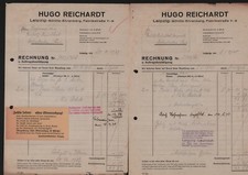 LEIPZIG, 2 x Rechnung 1939/40