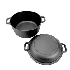 Gusseisen 2in1 Topf & Pfanne |