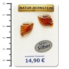 Natur bernstein ohrstecker - natur,