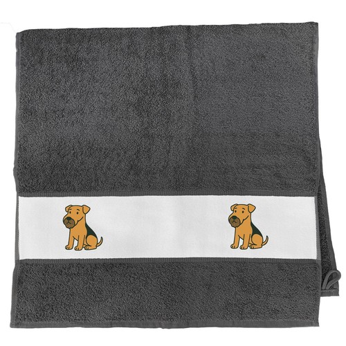 Handtuch airedale terrier - handtuch,