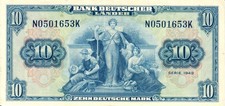 Banknote 10 Deutsche Mark